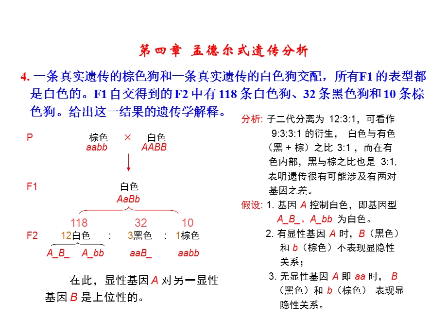 遗传学-第二版-课后部分答案(4~8章).ppt_第3页