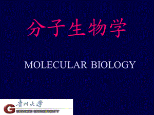 绪论分子生物学课件.ppt