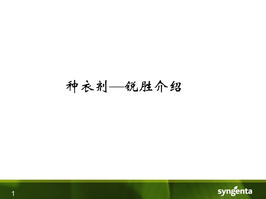 种衣剂-锐胜介绍.ppt_第1页