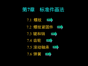 螺纹及其紧固件键和销齿轮滚动轴承弹簧的各种画法.ppt