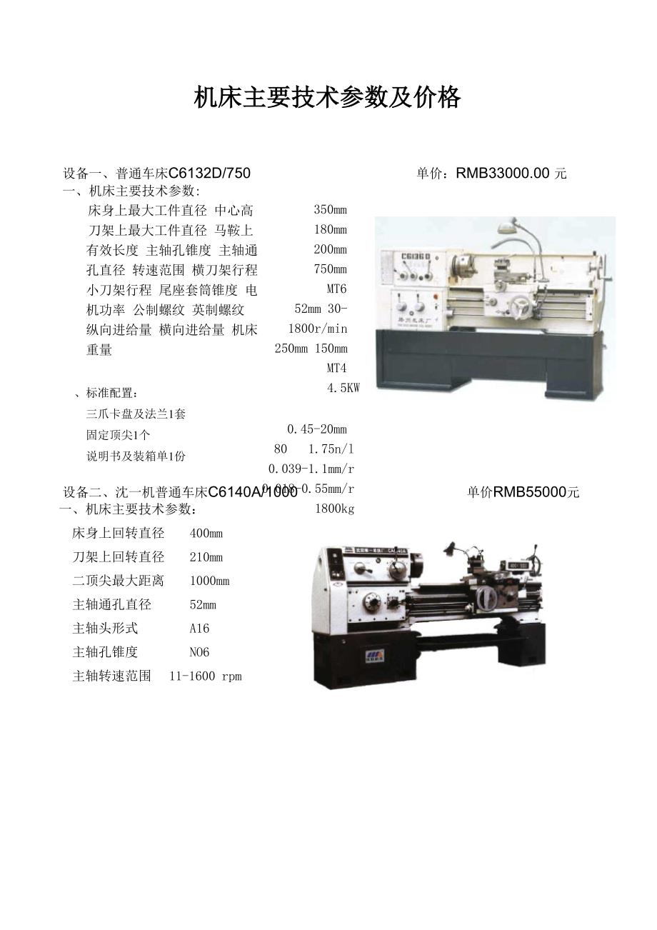 数控设备参数.docx_第1页