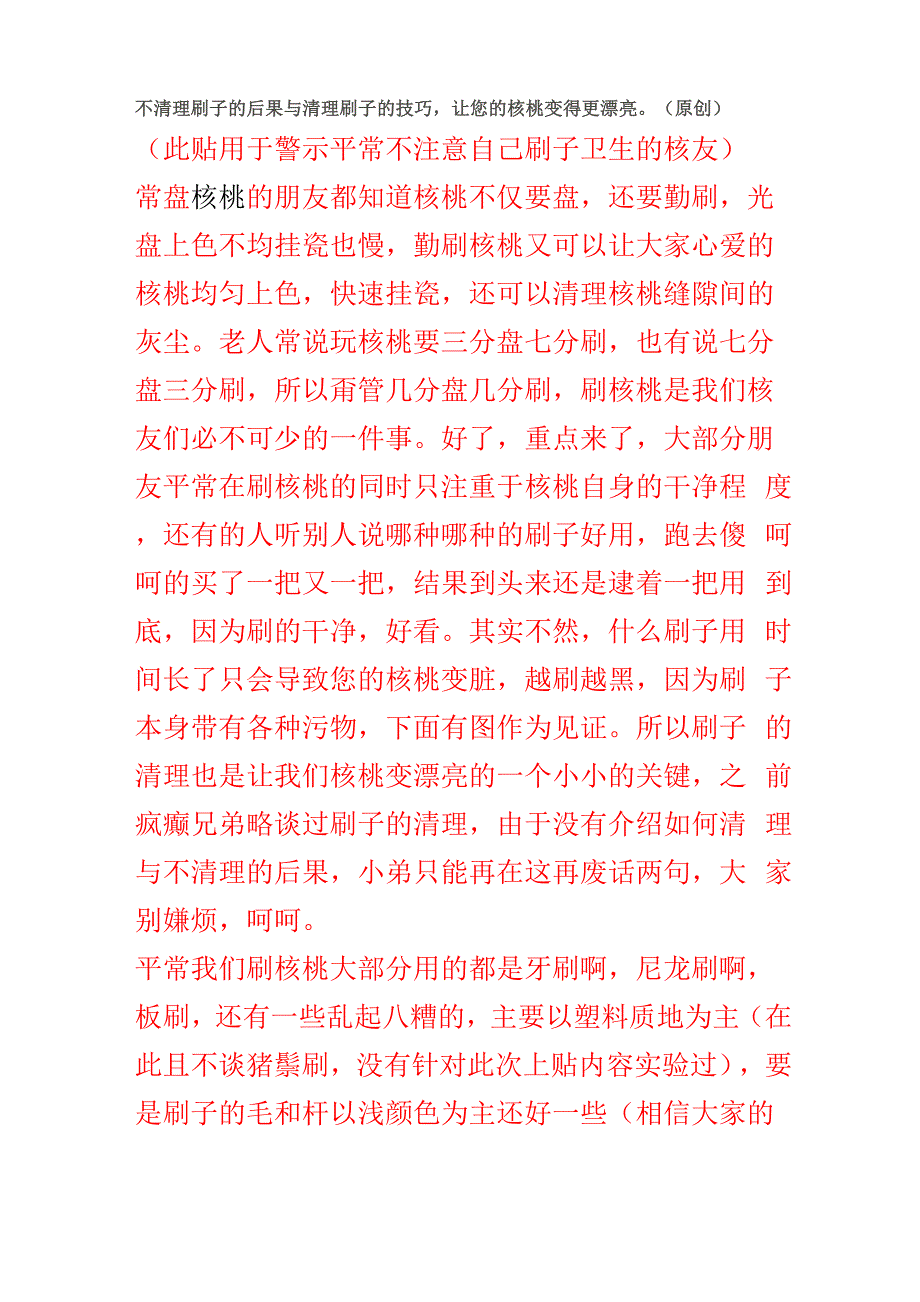 文玩核桃刷子清理.docx_第1页