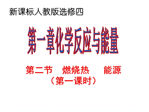 燃烧热能源第一课时.ppt