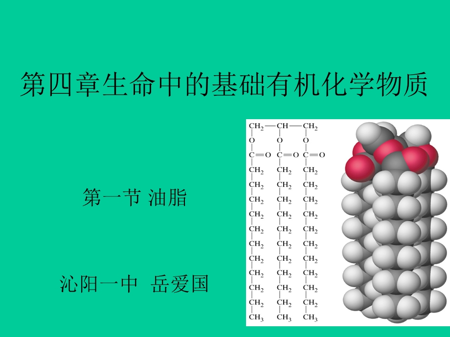 油脂-人教版选修5第四章第一节.ppt_第1页