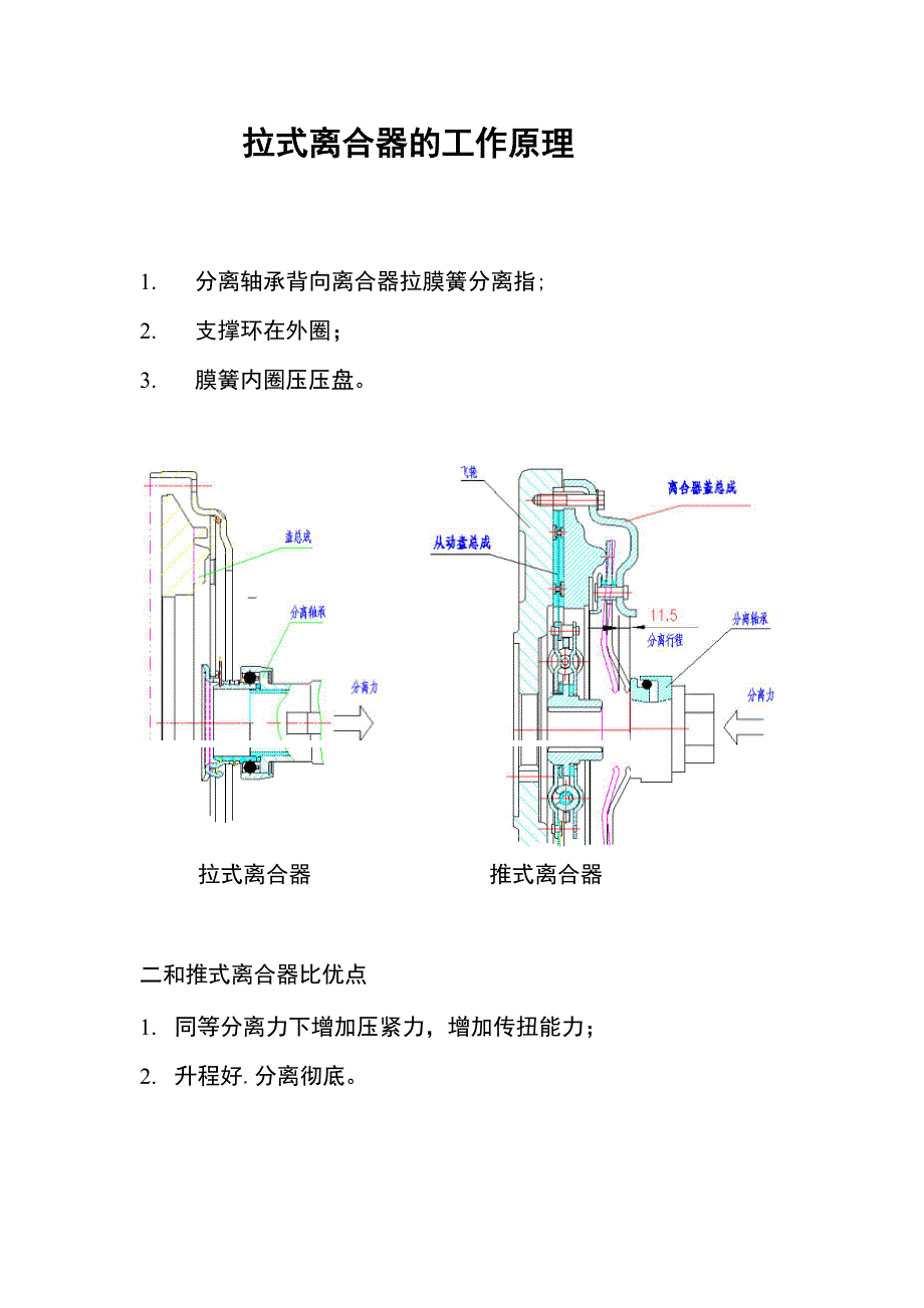 拉式离合器的工作原理.docx_第1页