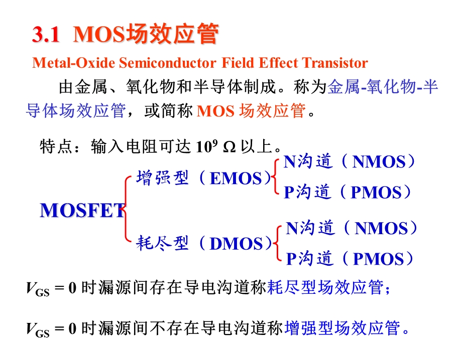 模拟电子线路31MOS场效应管.ppt_第1页