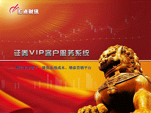 《汇点财讯》证券VIP客户服务系统.ppt