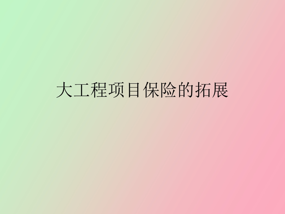 大项目保险的拓展.ppt_第1页