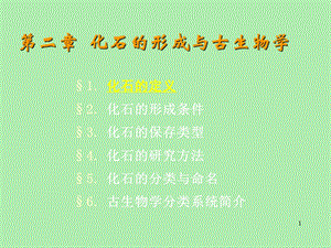 化石的形成与古生物学.ppt