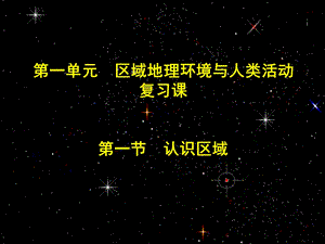 单元区域地理环境与人类活动复习课一节认识区域.ppt