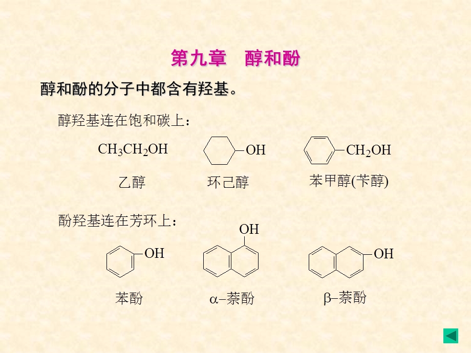 合工大高鸿宾有机化学第四版课件9章醇和酚.ppt_第3页