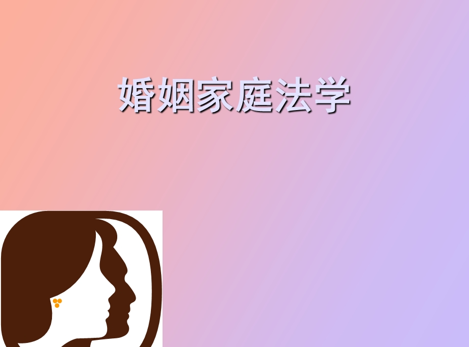 婚姻家庭法学.ppt_第1页