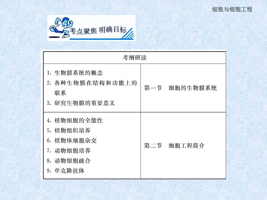 大纲版200届高三生物一轮复习课件细胞与细胞工程.ppt_第2页