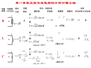 参数正弦交流电路的分析计算.ppt