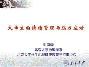 大学生的情绪管理与压力应对.ppt