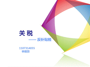 国际贸易关税-反补贴税.ppt