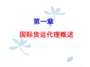 国际货运代理基础新.ppt