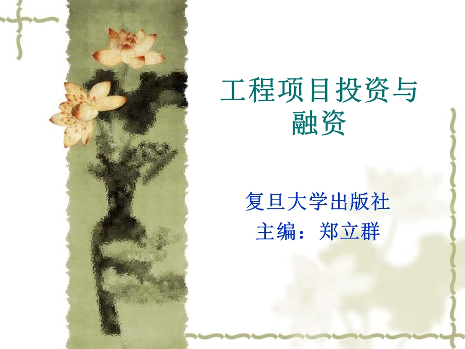 工程项目投资与融资第10章.ppt_第1页