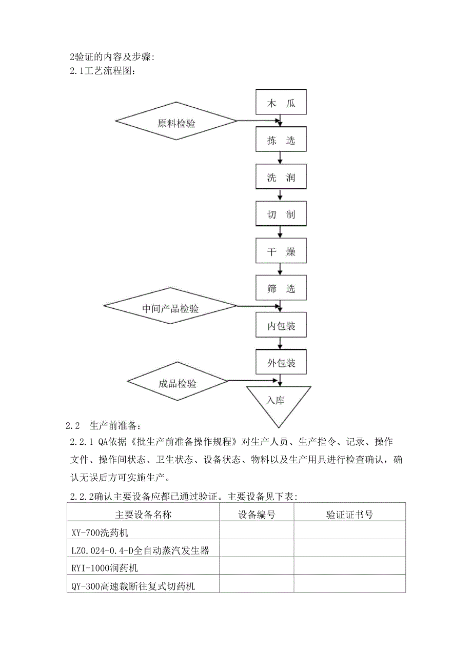 木瓜生产工艺验证方案及报告.docx_第2页