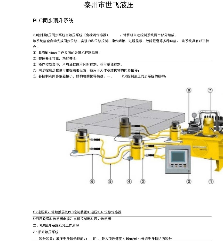 最新PLC同步顶升系统.docx_第1页