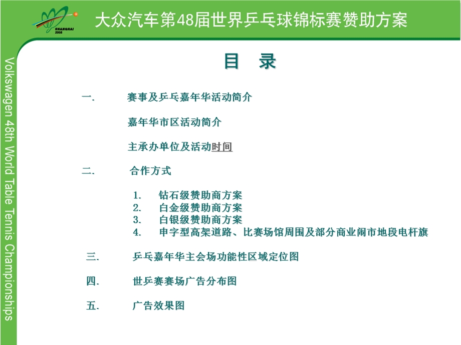 大众汽车第48届乒乓球锦标赛暨年华活动赞助方案.ppt_第3页