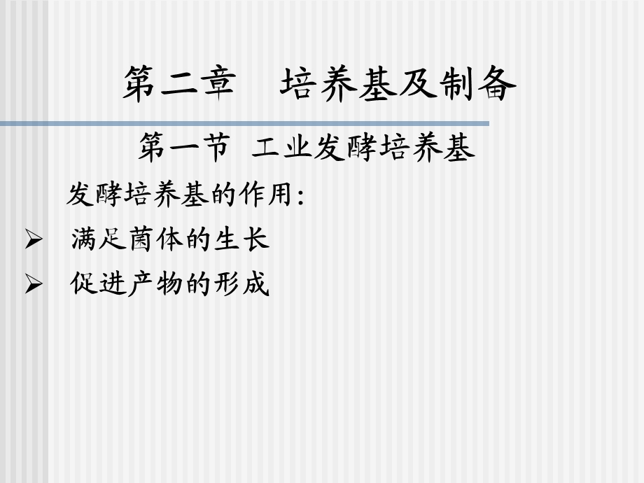 工业发酵培养基发酵培养基的作用满足菌体的生长促进.ppt_第1页