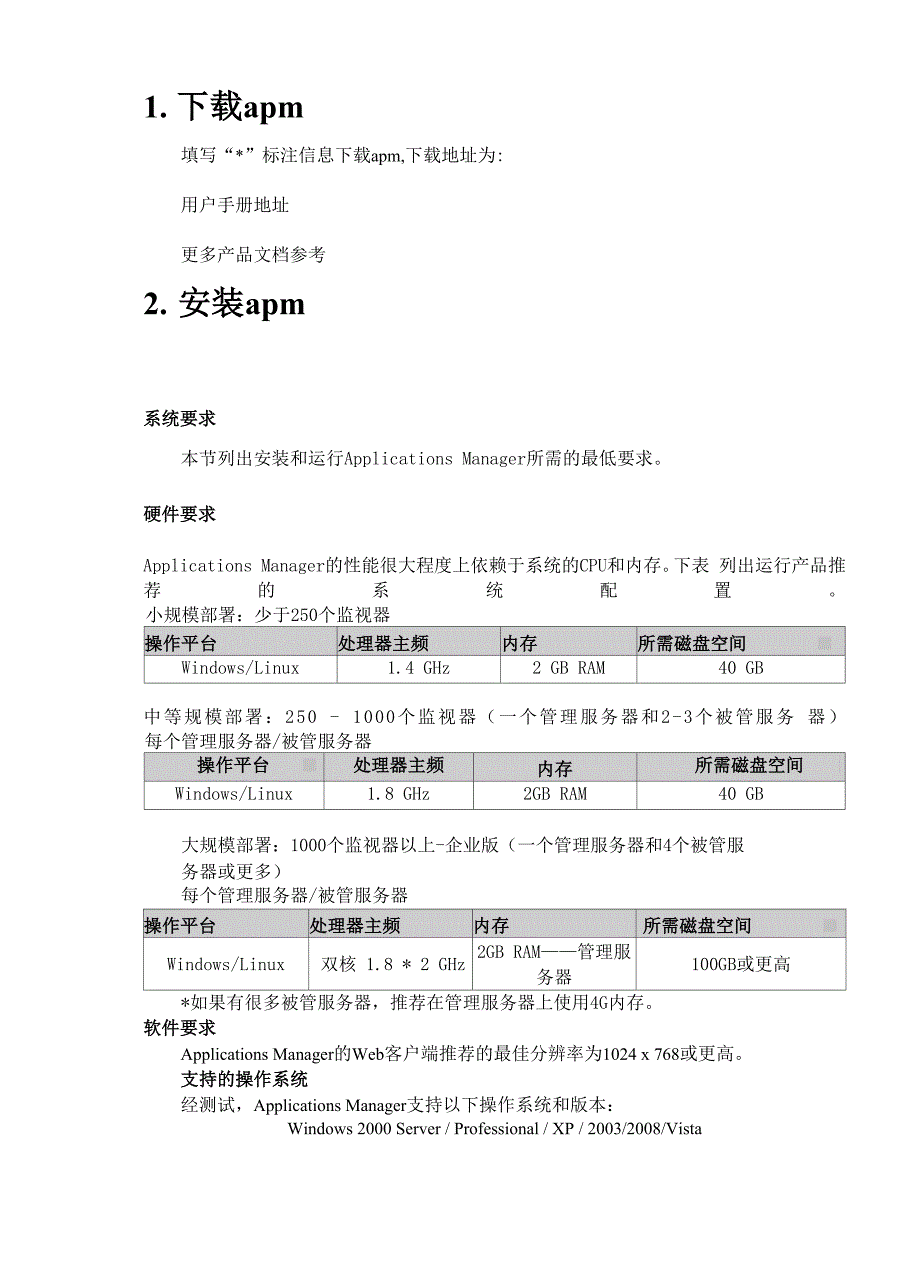 服务器性能监控APM快速安装操作手册.docx_第2页