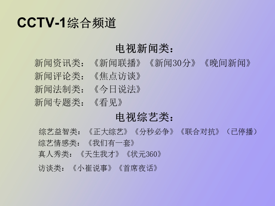 各大电视台比较.ppt_第2页