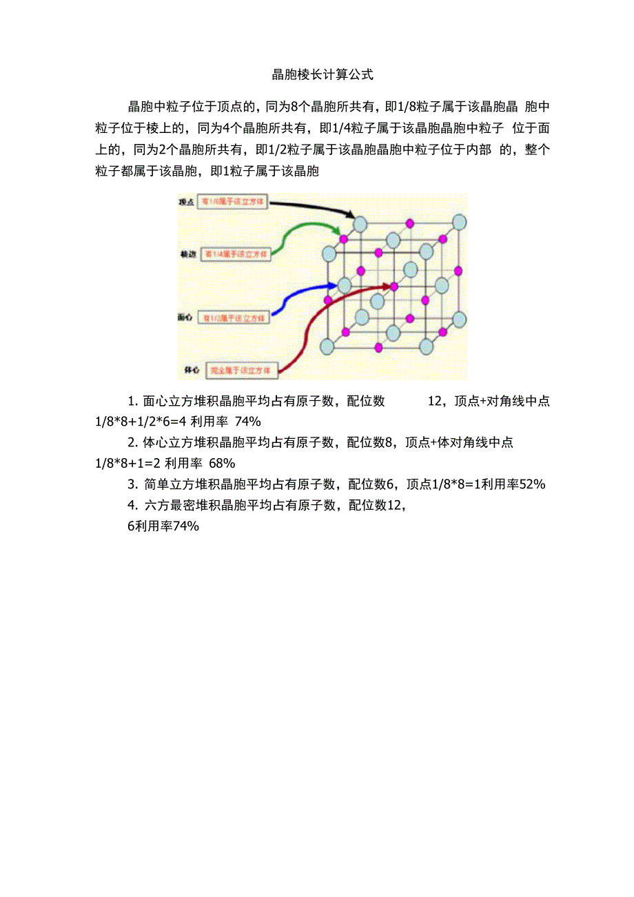 晶胞棱长计算公式.docx_第1页