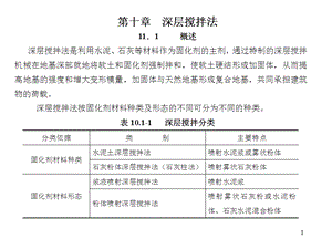 地基处理第10章深层搅拌法ppt模版课件.ppt