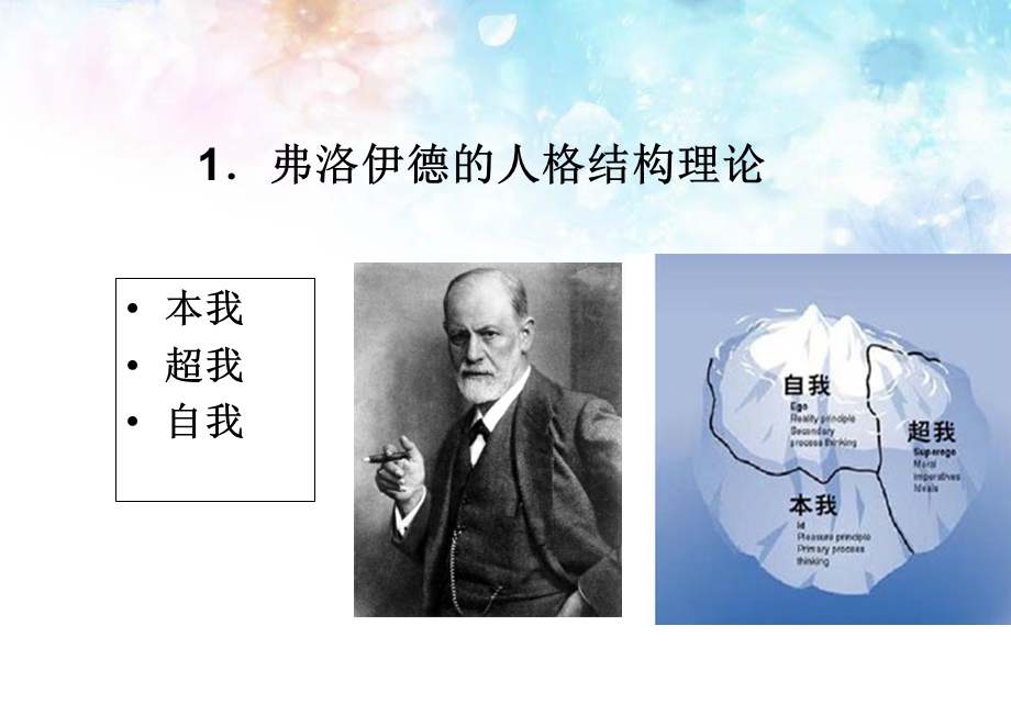 大学生心理健康弗洛伊德的人格结构理论.ppt_第1页