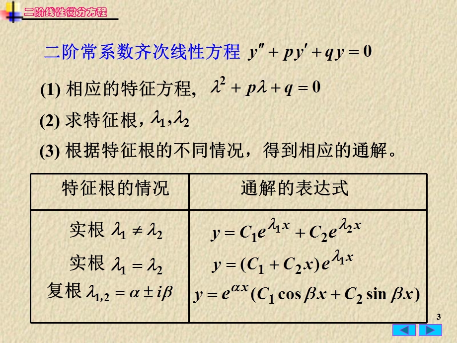 常微分方程二阶线性微分方程习题.ppt_第3页