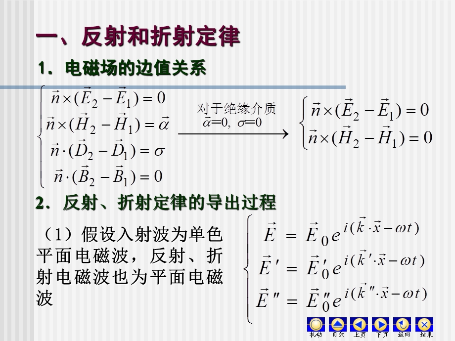 电动力学课件4-2电磁波在介质界面上的反射和折射.ppt_第3页