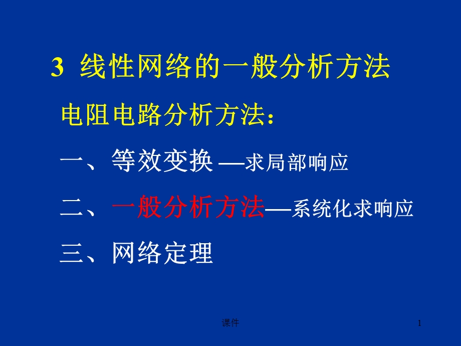 电路第3章线性网络的一般分析方法.ppt_第1页