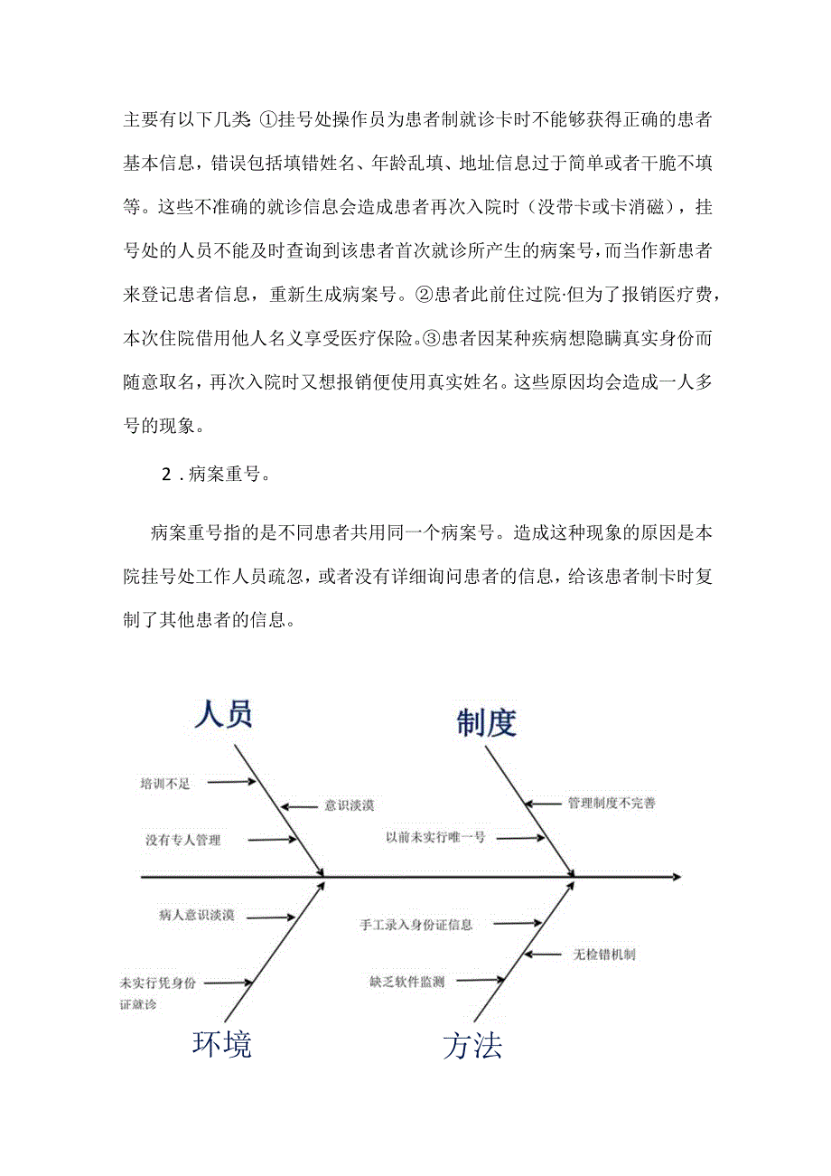 病案管理科运用PDCA循环提高病案号的唯一性.docx_第2页