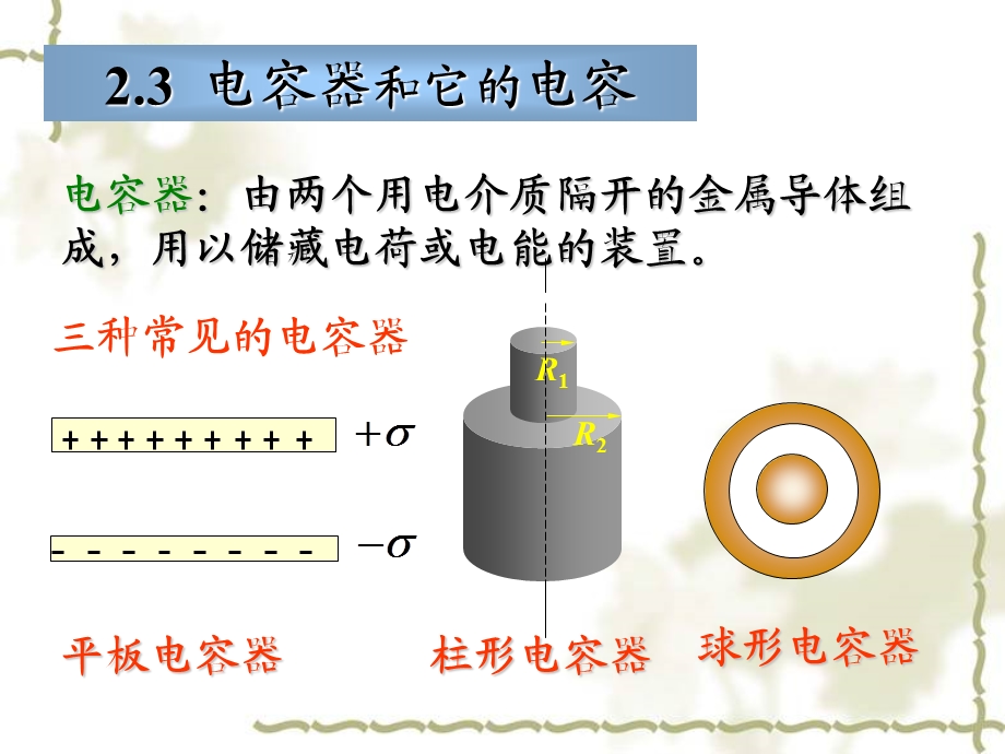 电磁学2-3电容器和静电能.ppt_第1页