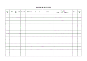 护理病人回访本.docx