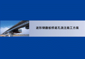 波形钢腹板桥逐孔浇注施工方案.ppt