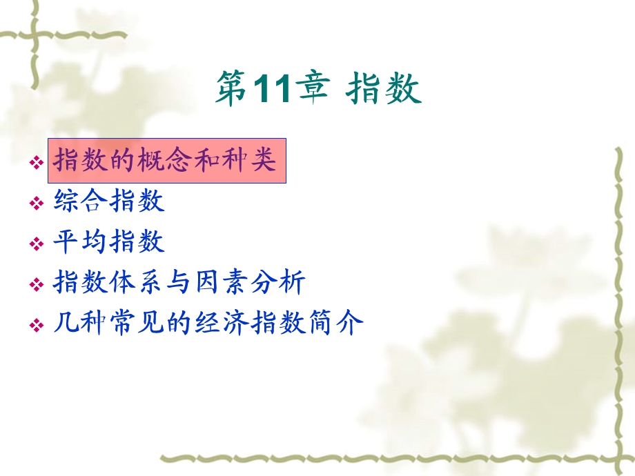 杭电统计学第11章指数.ppt_第1页