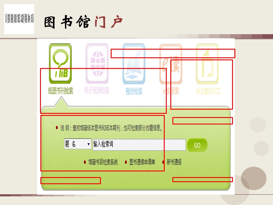 馆藏书目检索与图书馆门户.ppt_第3页