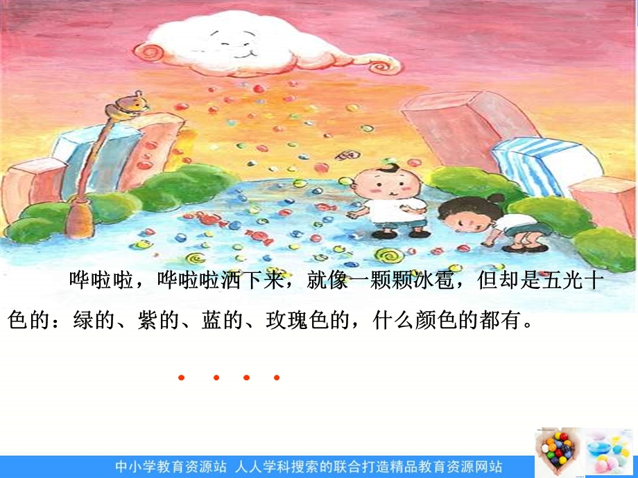 鄂教版一年级下册糖果雨课件.ppt_第3页