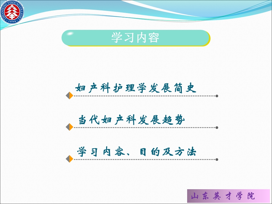 妇产科护理学的内容学习目的及方法ppt课件.ppt_第3页