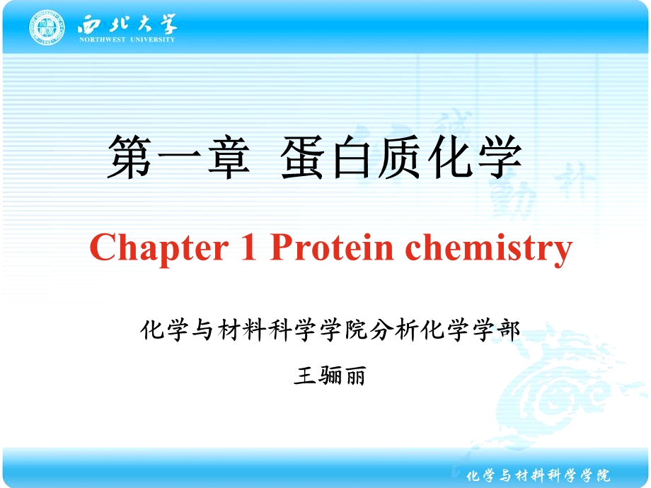 化学生物学导论蛋白质化学.ppt_第1页