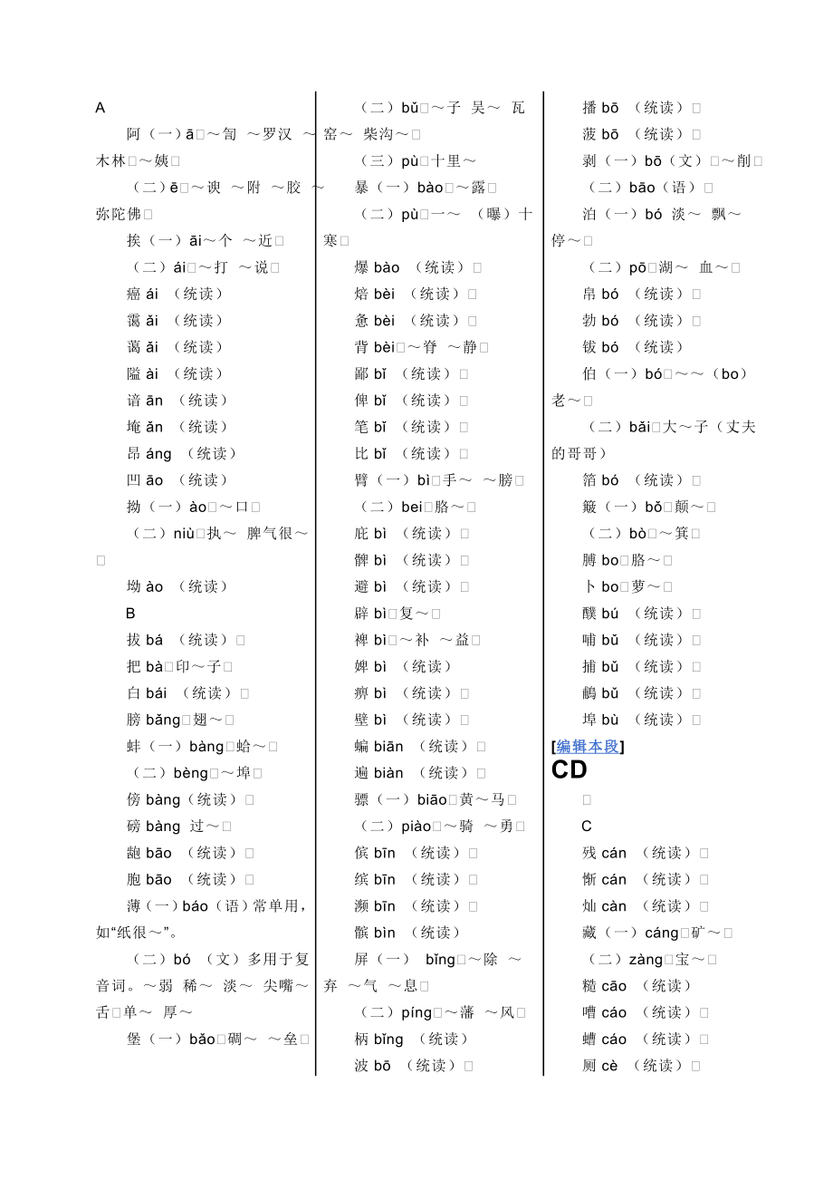 普通话异读词审音表.doc_第1页