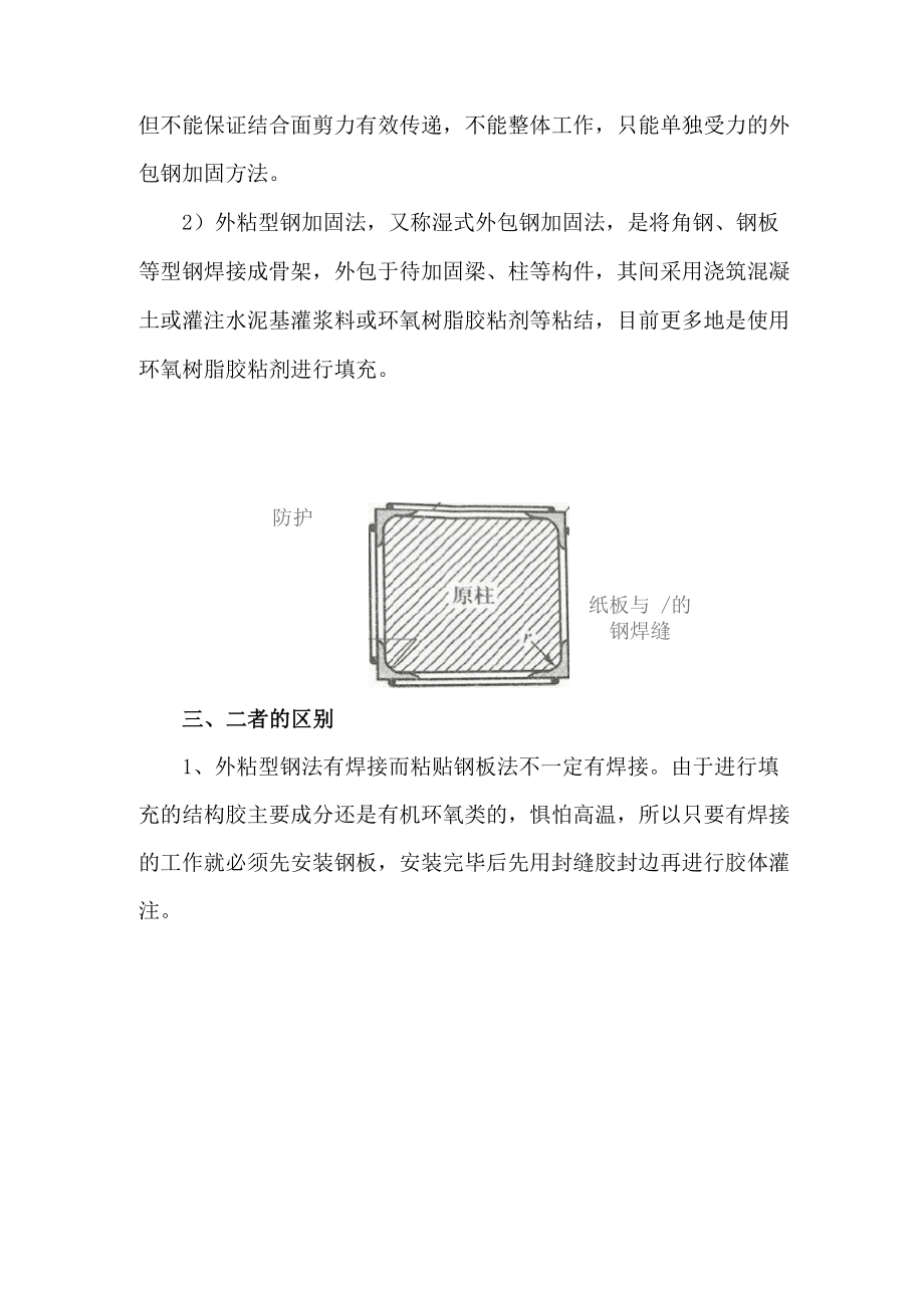 外粘型钢加固法与粘贴钢板加固法区别.docx_第3页