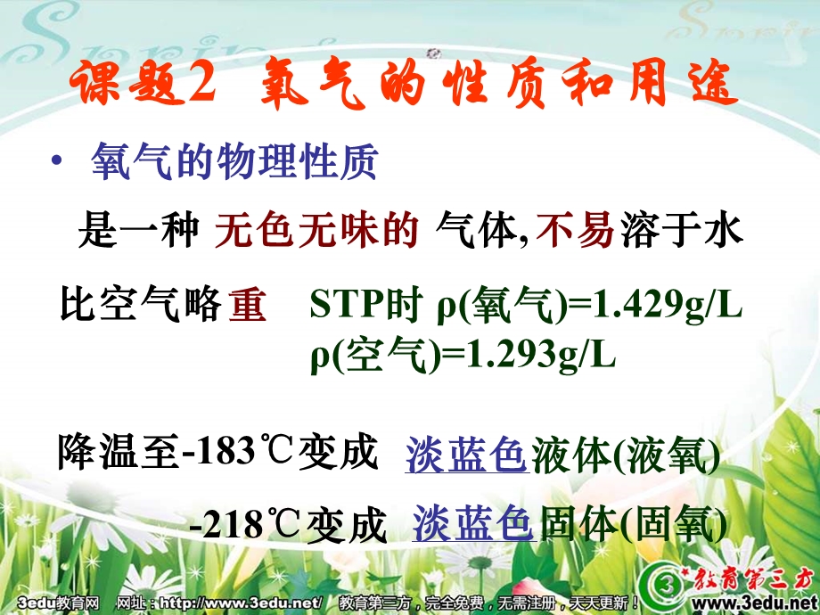 化学氧气的性质和用途.ppt_第1页