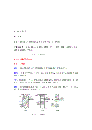 [练习]砖墙、砌块墙、隔墙、变形缝.doc