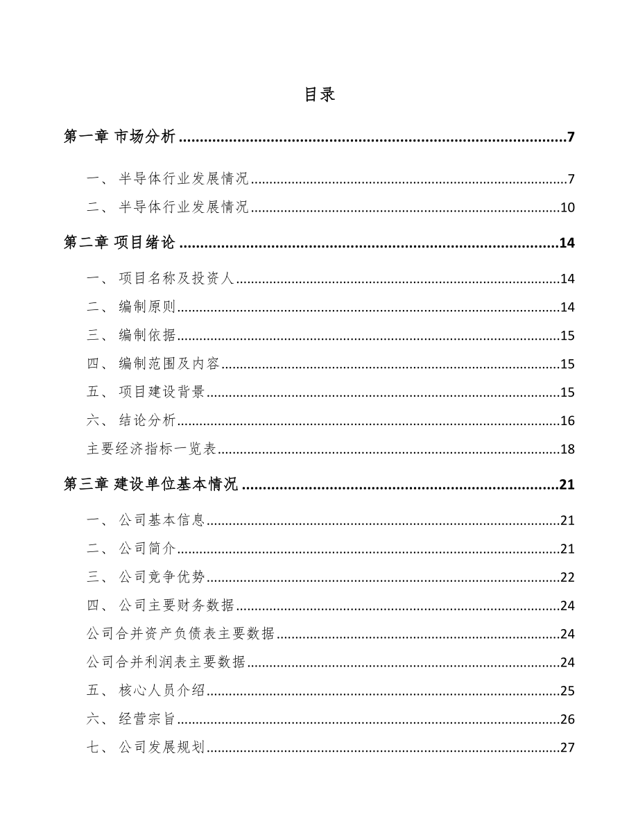 常州半导体硅片项目可行性研究报告.docx_第1页