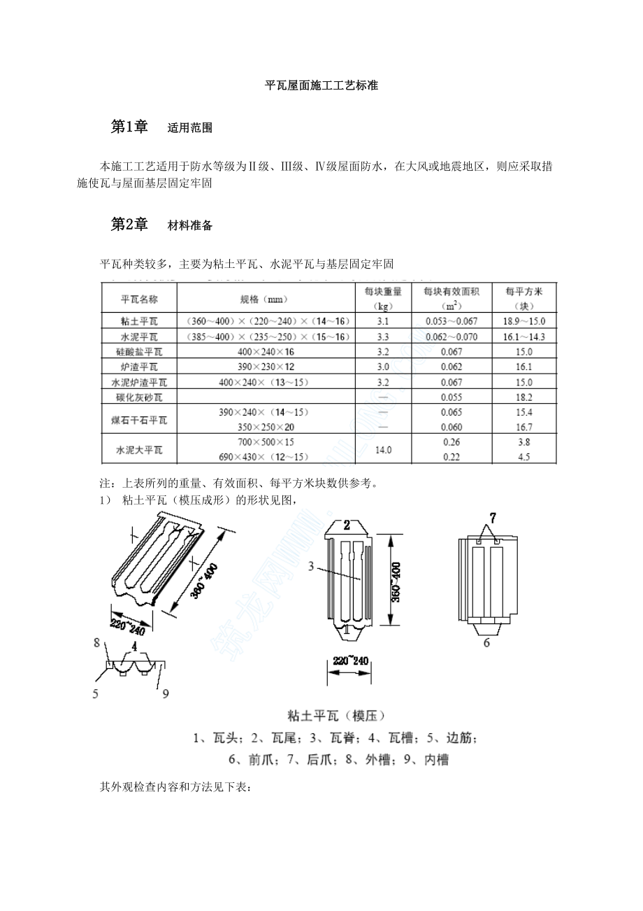 平瓦屋面施工方法.doc_第1页