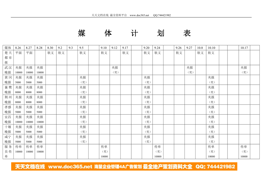 媒体计划表.doc_第1页